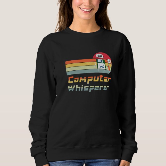 Father & Son Floppy Disc Engineer Programmer Or Co Sweatshirt (Front)