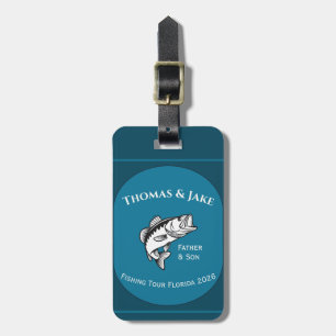 Father & Son Florida Fishing Tour on Blue Luggage Tag
