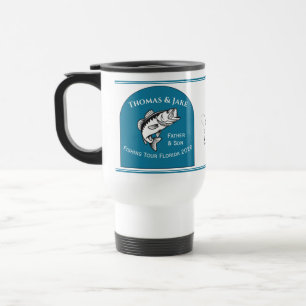 Father & Son Florida Fishing Tour on Blue Travel Mug