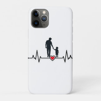 Father & Son Heartbeat Silhouette Award Plaque Case-Mate iPhone Case