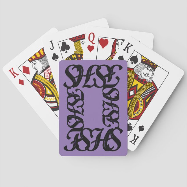 Father Son Holy Spirit Design Playing Cards (Back)
