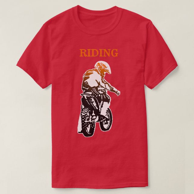 Father Son Matching Riding Buddies Dirt Bike Dad M T-Shirt (Design Front)