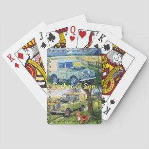 Father & Son Playing Cards