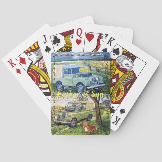 Father & Son Playing Cards (Back)