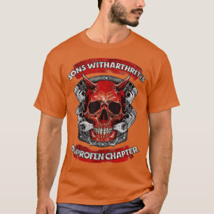 Father Sons with Arthritis Ibuprofen Chapter Motor T-Shirt