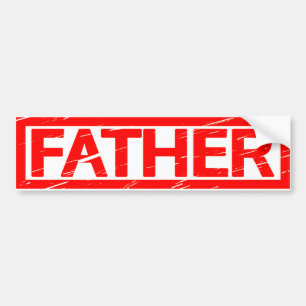 Father Stamp Bumper Sticker