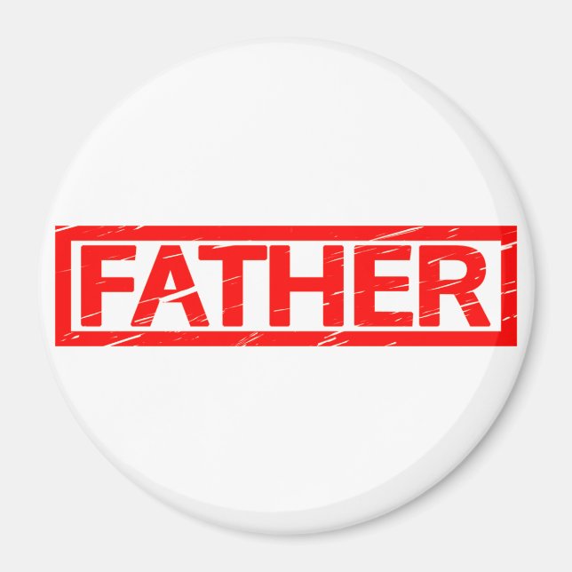 Father Stamp Magnet (Front)
