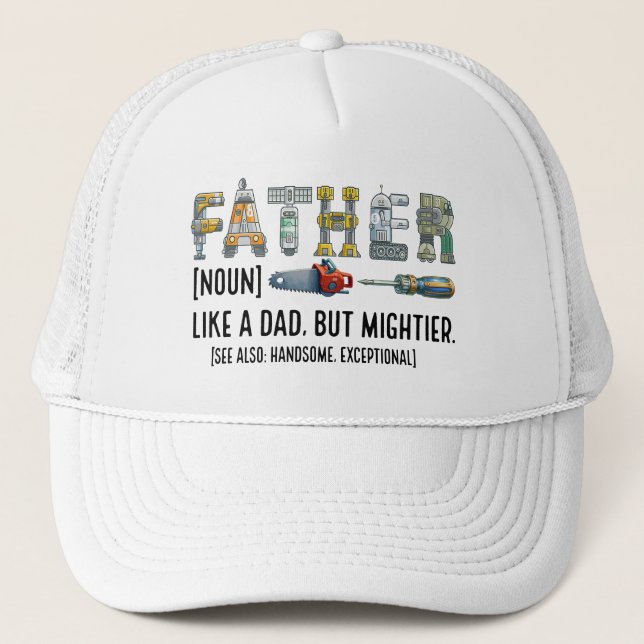 FATHER: The Ultimate Upgrade Trucker Hat (Front)