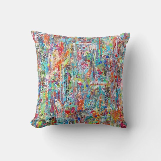 Father Time 16 x 16 Outdoor Throw Pillow (Front)