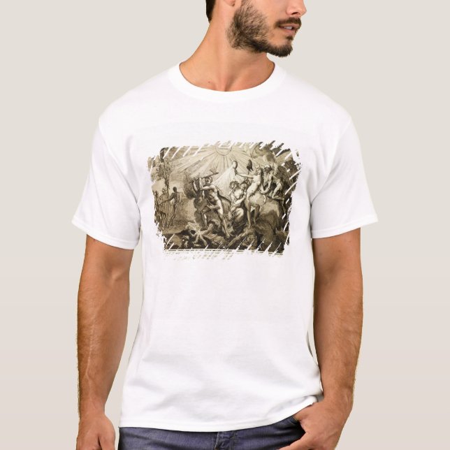 Father Time discovers Truth trampling T-Shirt (Front)