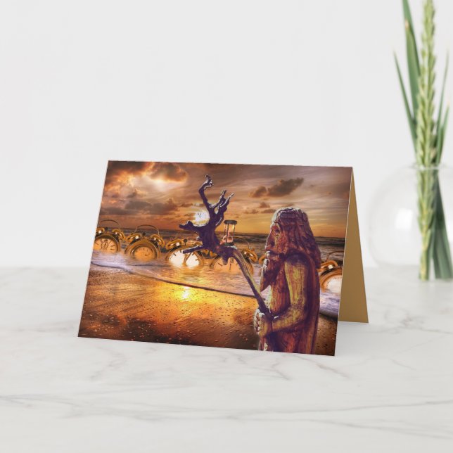 father time greeting card (Front)