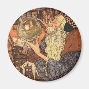 Father Time Vintage New Year Magnet