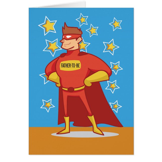 Father-to-be Superhero on Father's Day (Front)