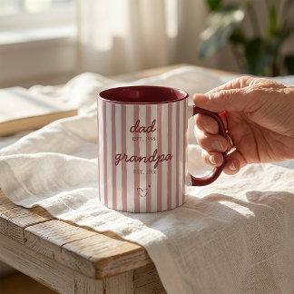 Father to Grandpa Announcement Gift Mug