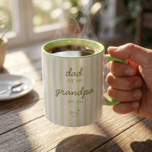 Father to Grandpa Announcement Gift Mug