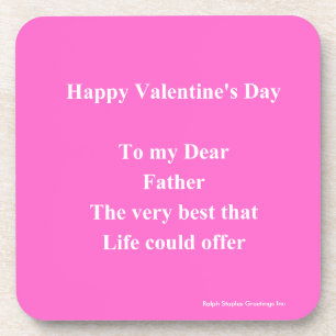 father Valentine's day Coaster