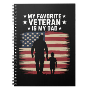Father Veterans Day Dad Proud Notebook