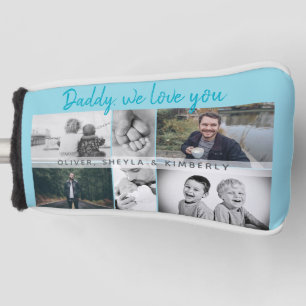 Father with Kids and Family Dad Collage Golf Head Cover