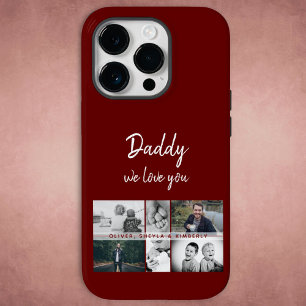 Father with Kids and Family Dad Photo Collage Case-Mate iPhone 14 Pro Case