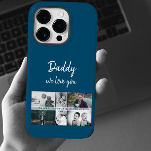 Father with Kids and Family Dad Photo Collage Case-Mate iPhone 14 Pro Case