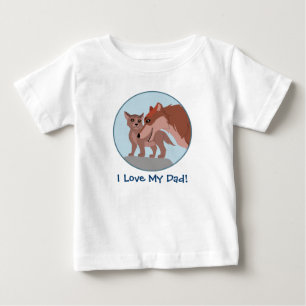 Father Wolf and Pup Baby T-Shirt