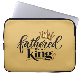 Fathered by a King Laptop Sleeve