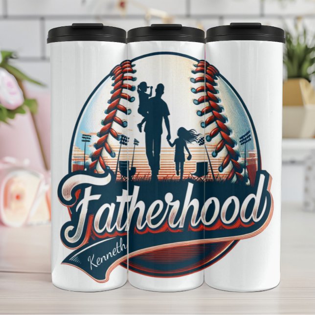 Fatherhood Baseball: Cherished Park Memories Thermal Tumbler (Creator Uploaded)