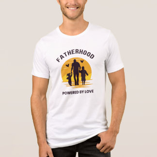 Fatherhood Powered by Love tee. T-Shirt Tri-Blend Shirt