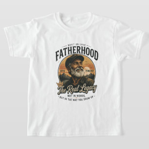 Fatherhood The Real Legacy Vintage Father's Day  T-Shirt