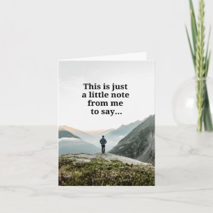 Fatherless Father's Day - Mountain Vertical  Card