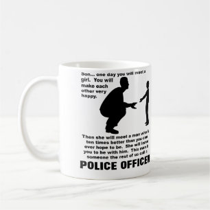 Fatherly Advice Police Law Enforcement Funny Mug