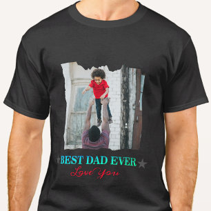 Father's Birthday Gift multiple photo collage T-Shirt