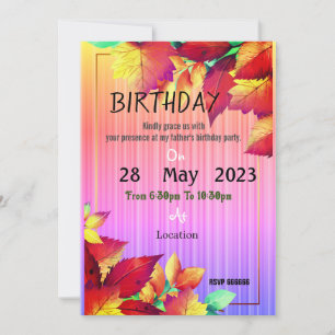 Father's Birthday  Invitation