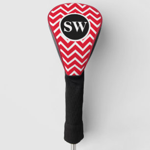Fathers dads monogrammed chevron Personalise Golf Head Cover