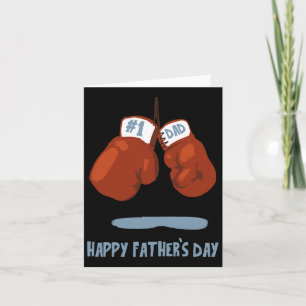 Father's Day #1 Dad Boxing Gloves  Card
