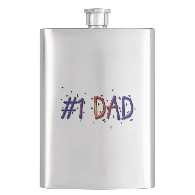 Father's Day #1 Dad Flask (Front)