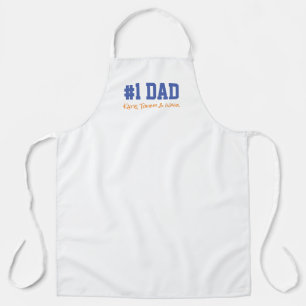 Fathers Day #1 DAD Kids Names Fun Apron
