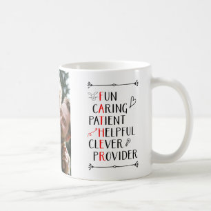 Father's Day 20xx Acrostic Photo Coffee Mug