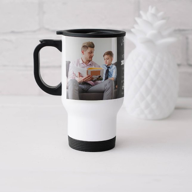 Father's Day 2 Photo Collage Travel Mug (Creator Uploaded)