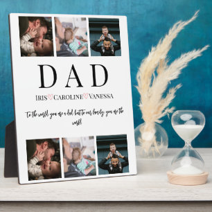 Father's Day 6 Photo Collage Plaque