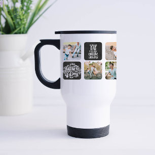 Father's Day 6 Photo Collage Travel Mug