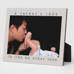 Father's Day   A Father's Love   Personal Photo Plaque