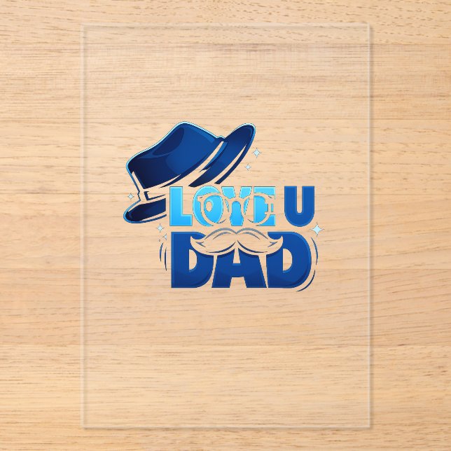 father's day acrylic invitations (Front)
