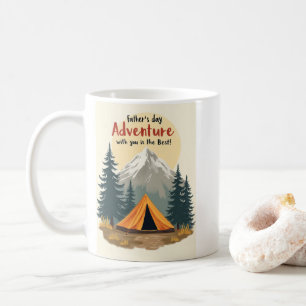 Fathers Day Adventure Camping Theme Coffee Mug