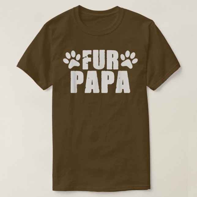 Father's Day Animal Lover Dog and Cat Dad Papa Dad T-Shirt (Design Front)