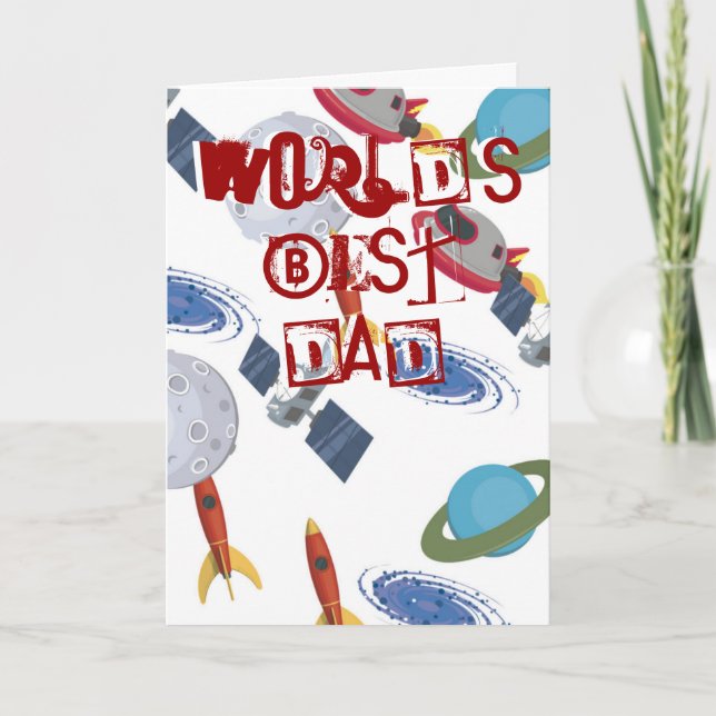 Fathers Day astronomy card (Front)
