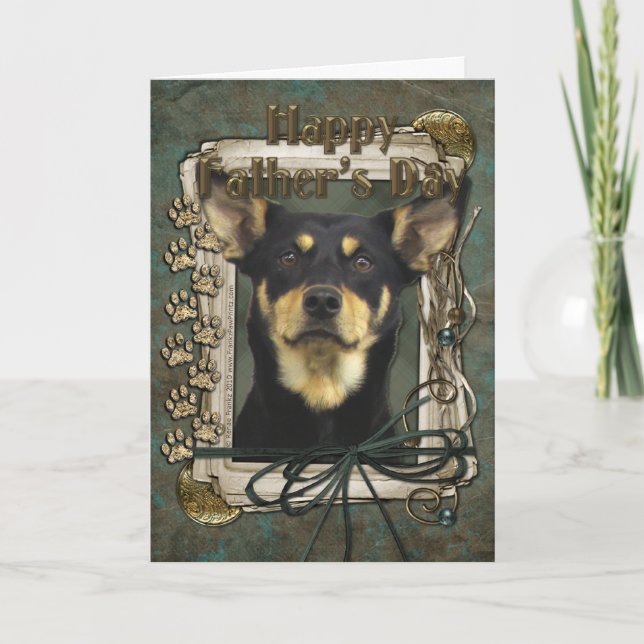 Fathers Day - Australian Kelpie Card (Front)