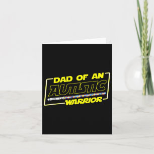 Father's Day Autism Warrior Awareness Dad For Men  Card