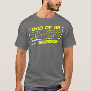 Fathers Day Autism Warrior Awareness Dad T Shirt f