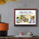 Father's Day Awesome Dad Ever Wood Photo Plaque<br><div class="desc">Happy Father's Day wood photo plaque for the most awesome dad ever! The template is ready for you to add 3 of your favourite photos and the wording is fully editable. It currently reads "happy father's day to the most awesome dad ever .. we love you .. [children's name(s)] .....</div>
